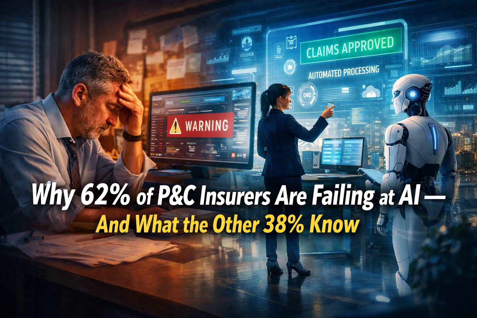 Why 62% of P&C Insurers Are Failing at AI — And What the Other 38% Know